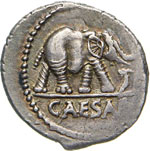 GIULIO CESARE  (49-48 a.C.)  Denario.  B. 9  ... 