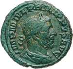 FILIPPO I LARABO  (244-249)  Asse.  D/ ... 