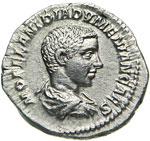 DIADUMENIANO, Cesare  (217-218)  Denario.  ... 