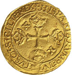 NAPOLI - CARLO V  (1516-1556)  Scudo doro ... 