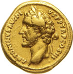 ANTONINO PIO  (138-161)  Aureo (140-143)  D/ ... 
