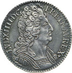 FRANCIA - LUIGI XIV  (1643-1715)  Mezzo ... 
