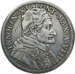 INNOCENZO XI  (1676-1689)  Piastra A. VIII, ... 