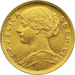 CILE - REPUBBLICA    20 Pesos 1917.   Au   g ... 