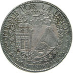 PERU del SUD - 8 Reales 1838 Cuzco.   Kr. ... 