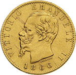 VITTORIO EMANUELE II - (1861-1878) - 20 Lire ... 