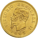 VITTORIO EMANUELE II - (1861-1878) - 10 Lire ... 