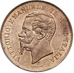 VITTORIO EMANUELE II - (1861-1878) - 5 ... 