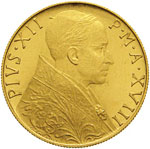 PIO XII - (1939-1958) - 100 Lire 1956 XVIII, ... 