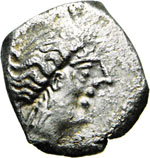 CELTI  - (175-100 a.C.) - Dracma.  D/ Testa ... 