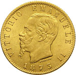 VITTORIO EMANUELE II - (1861-1878) - 20 Lire ... 