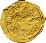 GIUSTINIANO I - (527-565) - Tremisse, ... 