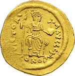 GIUSTINO II - (565-578) - Solido, ... 