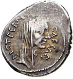 GIULIO CESARE - monetario P. Sepullius Macer ... 