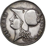 Minerva Lionese 1805, op. Mercié. Argento ... 