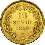 PIO IX  (1846-1878)  10 Scudi 1850 ... 