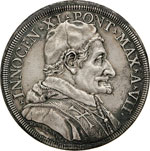 INNOCENZO XI  (1676-1689)  Piastra A. VII, ... 
