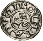 ASTI - COMUNE  (1140-1336)  Denaro.  D/ REX ... 