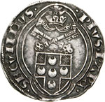 PIO II  (1458-1464)  Grosso, Ancona.  D/ ... 