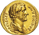 ANTONINO PIO  (138-161)  Aureo.  D/ Busto ... 