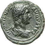 ADRIANO  (117-138)  Asse.  D/ Busto paludato ... 
