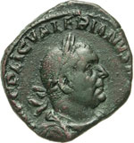VALERIANO I  (253-260)  Sesterzio. ... 