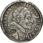 ALESSANDRO VIII  (1689-1691)  Testone 1689 ... 