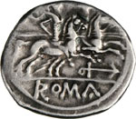 ANONIME  (211-170 a.C.)  Denario, ... 