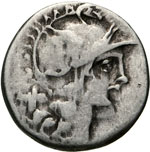 HORATIA - Horatius  (206-200 a.C.)  Denario. ... 
