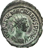 MACRIANO  (260-261)  Antoniniano.  D/ Busto ... 