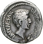 OTTAVIANO  (37 a.C.)  Denario.  D/ ... 
