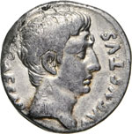 AUGUSTO, monetario M. Durmius  (18 a.C.)  ... 