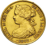 SPAGNA - ISABELLA II  (1833-1868)  100 ... 