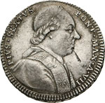 PIO VI  (1775-1799)  Quinto di Scudo 1780 A. ... 