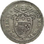 PIO VI  (1775-1799)  Quinto di Scudo 1796 A. ... 