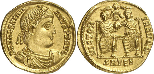 Valentinien I 364-375. Solidus ... 