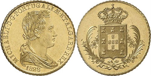 Miguel I, 1828-1834. Peça de 7500 ... 