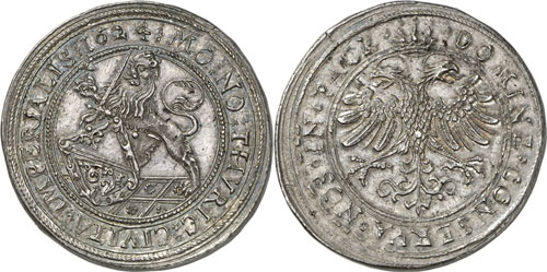 Zurich - Double Taler 1624. Lion ... 