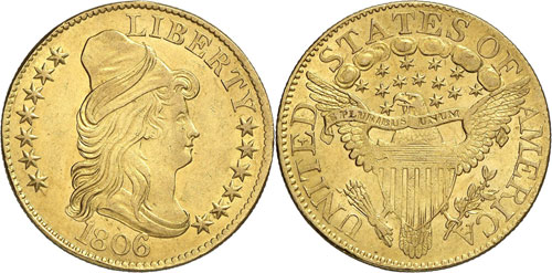 5 Dollars «Liberty Cap» 1806. ... 
