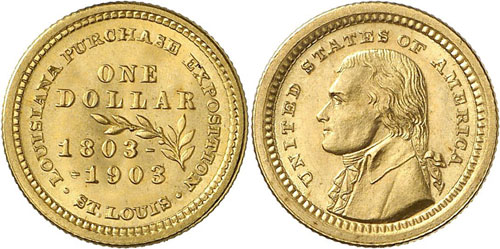 USA - Dollar commémoratif en or ... 