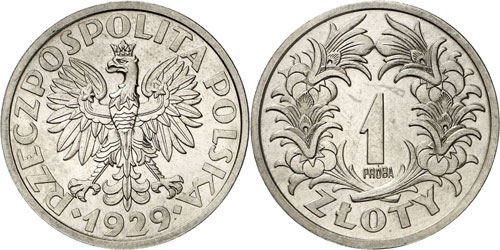 POLOGNE - Zloty 1929. ESSAI en ... 