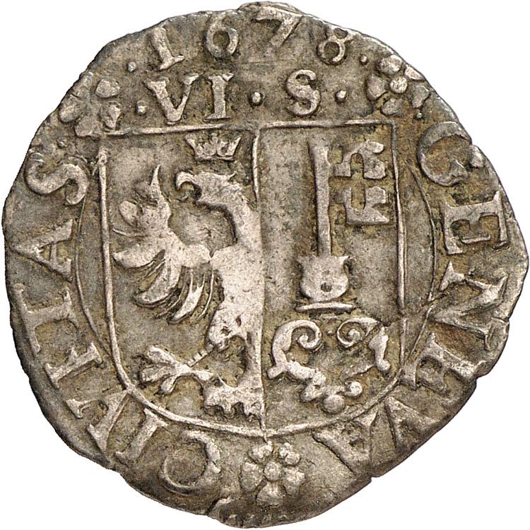 6 Sols 1678 I. E.  GENEVA  ... 