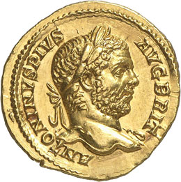 Caracalla 198-217.  Aureus 211.  ... 