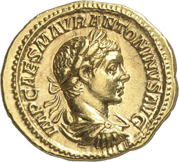 Elagabal 218-222.  Aureus 219.  ... 