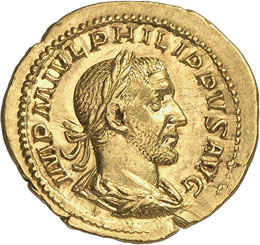 Philippe I 244-249.  Aureus ... 