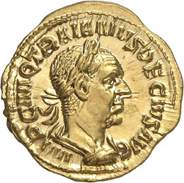 Trajan Dèce 249-251.  Aureus.  ... 