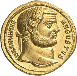Maximien Hercule 286-310.  Aureus ... 