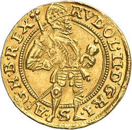 Rodolphe II, 1576-1612.  Ducat ... 
