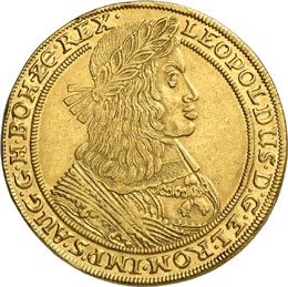 Léopold I, 1657-1705.  10 Ducats ... 