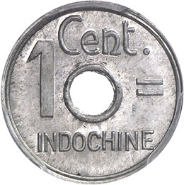 INDOCHINE - 1 Cent. 1943, Hanoi. ... 